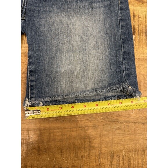 Lucky Brand The Bermuda Jean Shorts Women's Size 6/28 Denim Raw Hem Stretch - Picture 7 of 8